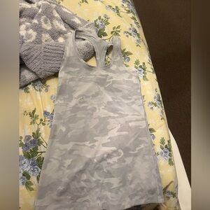Lululemon racer back tank top camo print